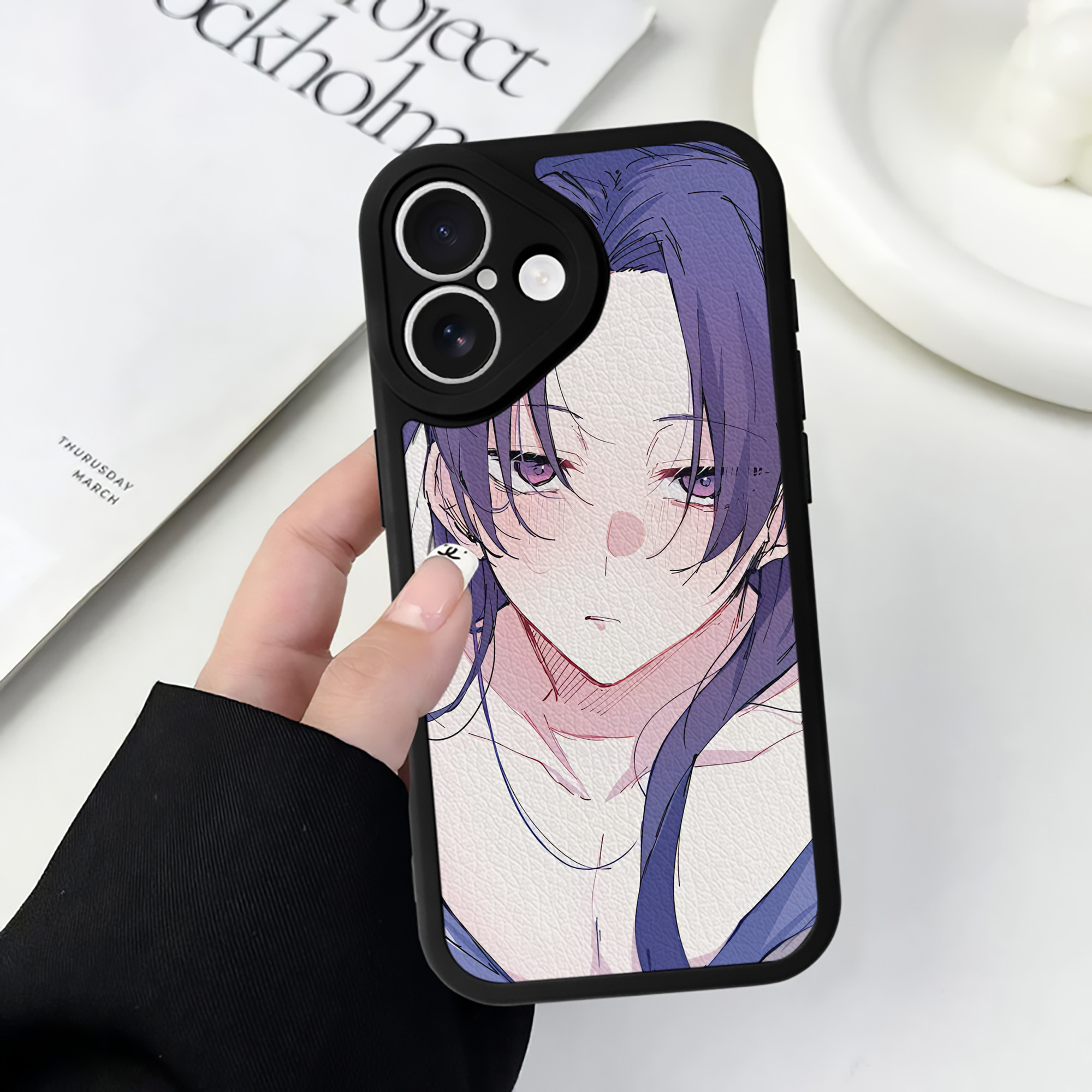 （画像用） 薬屋のひとりごと The Apothecary Diaries 【iPhone 16シリーズ対応】シリコンスマホケース（レザー調） 材質：シリコン